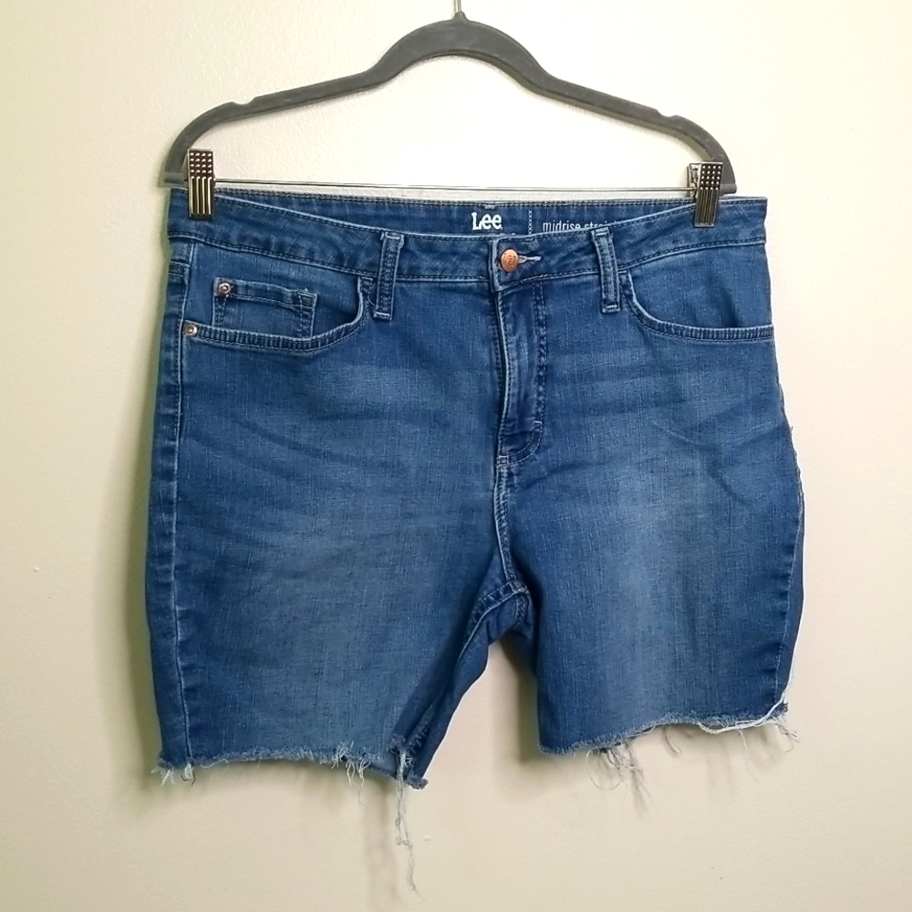 Lee Riders Cut Off Jean Shorts Size 14 Petite Euc